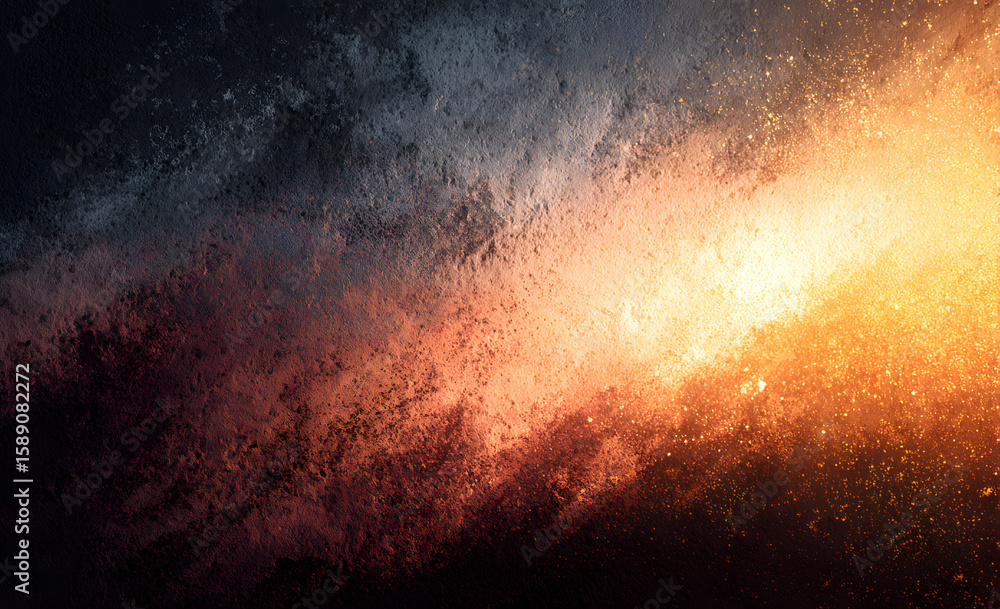 Poster abstract background with a grainy texture forming a gradient from brown to black
