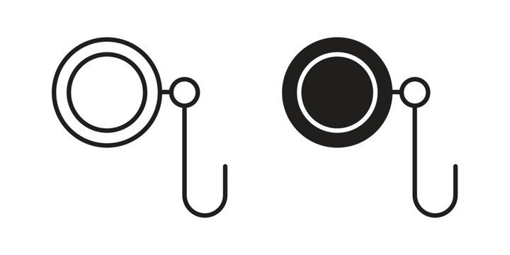 Ar monocle icon for web designs. editable pictogram.