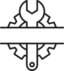 Repair icon Flat fill set collection