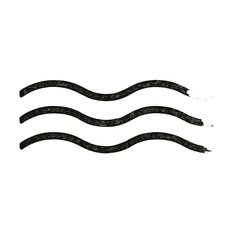 Obraz premium PNG Wavy black lines illustration