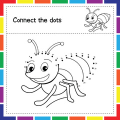Cute Animals Connect the Dots Printable Sheet, Educational Animal Dot Puzzle for Toddlers