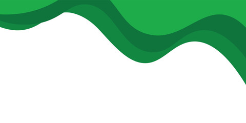 Green waves footer separator, modern divider shape vector illustration vector illustrator eps10