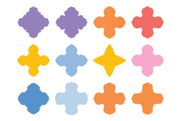 Badges Emblem Design Glyph - SET 12
