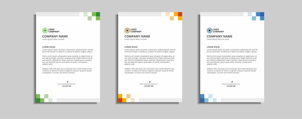 Fototapeta premium modern corporate letterhead template design