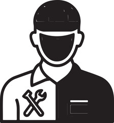 Repair icon Flat fill set collection