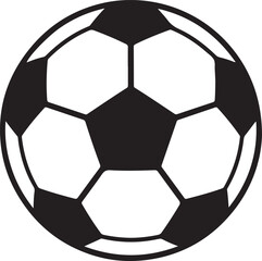 Soccer ball or football sport silhouette vector illustration.