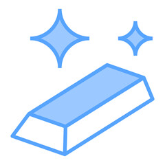 Gold Ingot Blue Icon
