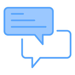 Chat Blue Icon