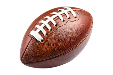 Realistic American Football on Transparent Background
