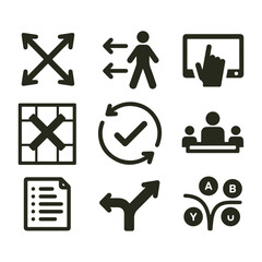 Decision Making and Management Icons