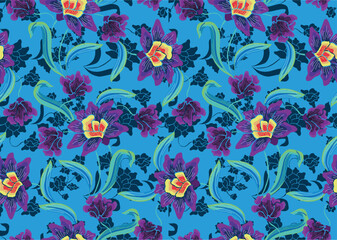 A very beautiful floral motif, suitable for various purposes. EPS 10 Vector