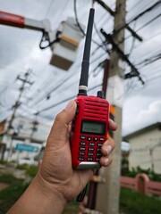 Handheld radio communication during electrical maintenance operation