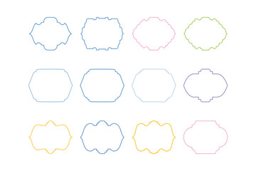 Badges Emblem Design outline- SET 12