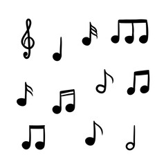 set of musical notes