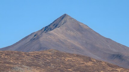 Majestic Mountain Peak Landscape Dramatic View