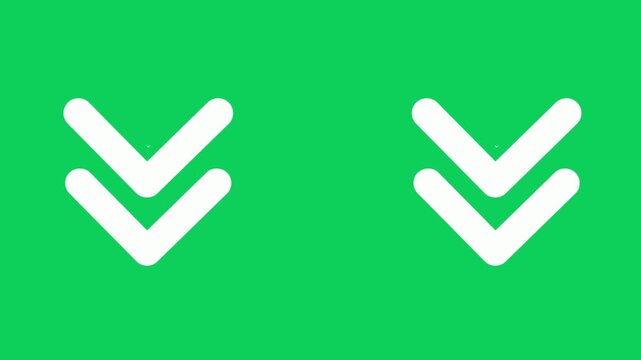 The white arrow pointer in the green screen.
