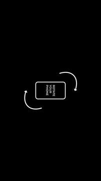 Turn you Smartphone, Phone Rotation animation, Turn you Smartphone rotate phone