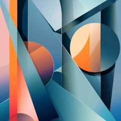 Geometric Abstract Background Posters