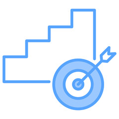 Smart Goals Blue Icon