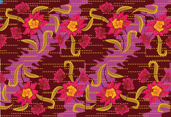 A very beautiful floral motif, suitable for various purposes. EPS 10 Vector