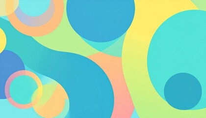 Fototapeta premium Abstract Colorful Gradient Mesh Background With Overlapping Shapes and Soft Color Transitions