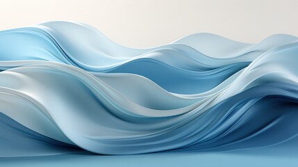 Abstract wavy patterns in various shades of blue, creating a serene and soothing atmosphere.