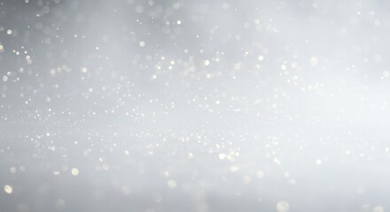 Elegant White Background with Bokeh Lights, Subtle Fog, and Soft Sparkle