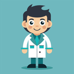 cartoon doctor with stethoscope