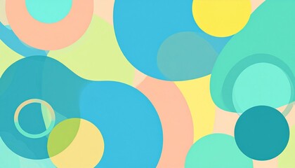 Abstract composition of overlapping organic shapes with soft mesh texture and pastel color transitions