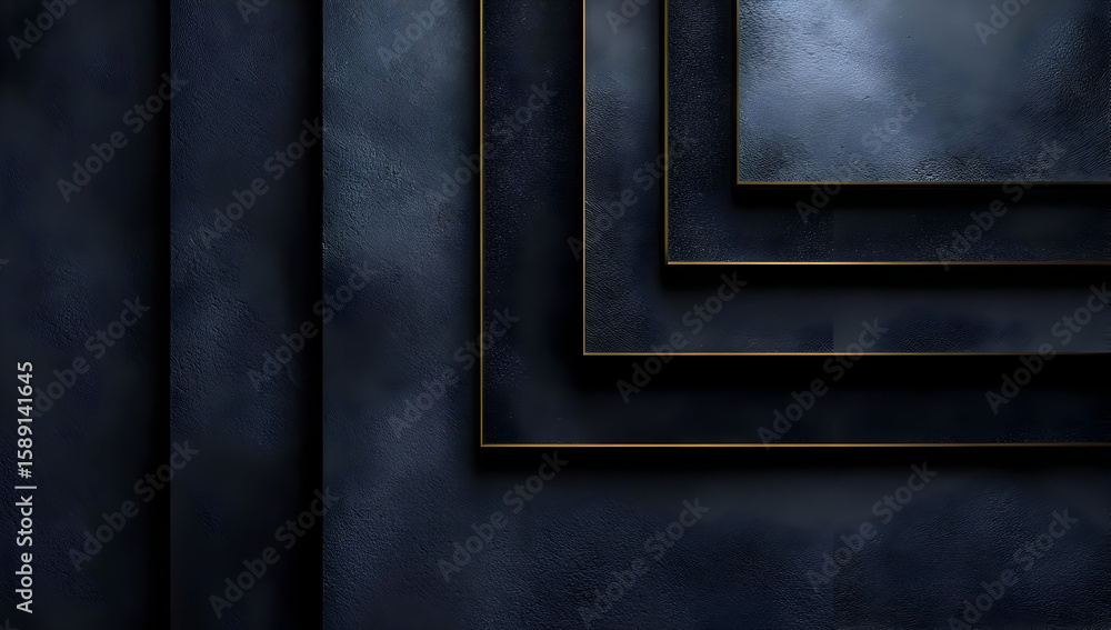 Poster an abstract view of layered textures, featuring dark tones and sleek lines. ideal for backgrounds or