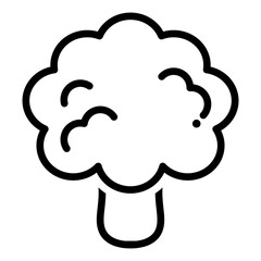 Broccoli, Vegetable Vector, Healthy Food Icon, Flat Illustration Design