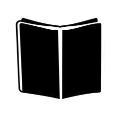  book silhouette, book icon vector, black books