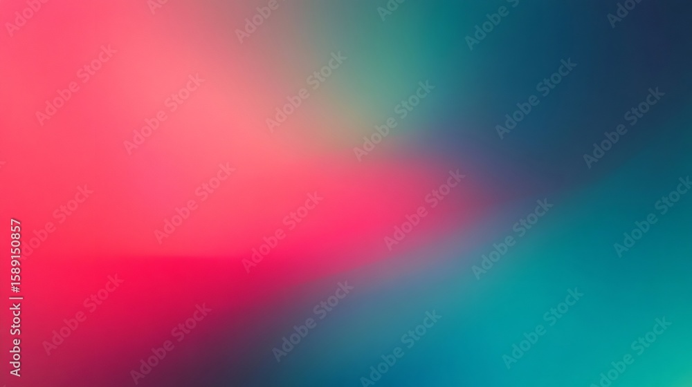 Poster abstract blurred pink and teal gradient background creating smooth transition