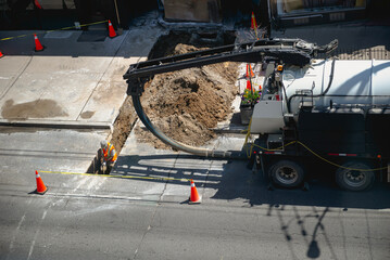 installation of underground electrical cable to the restaurant