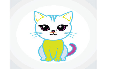 Cute cat Image in Colorings