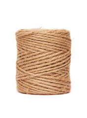 Coil of rope on a white background