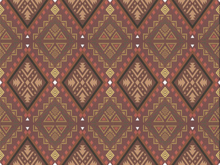 Traditional oriental ethnic pattern, American, African, geometric, for carpet, wallpaper, clothing, wrap, batik, shawl, textile illustration, embroidery style background