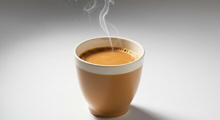 Warme thee kop dampende thee zacht verlicht. AI Generated