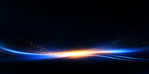 Technological light and particle background