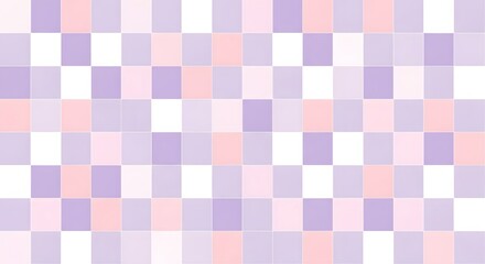 Pastel squares in a checkerboard pattern of purple pink and white