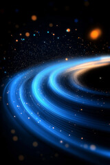 Technological light and particle background