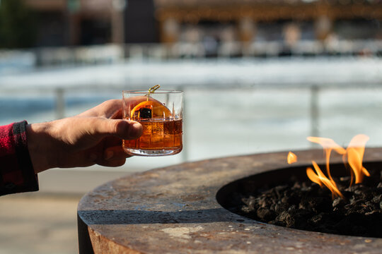 Burbon by a Fire