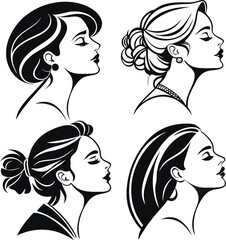 woman silhouette illustration 