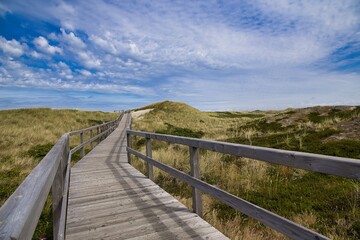 Sylt Schleswig-Holstein, Nordsee Dünenweg bei Kampen