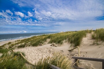 Sylt, Schleswig-Holstein, Nordsee, Weg zum Strand bei Kampen