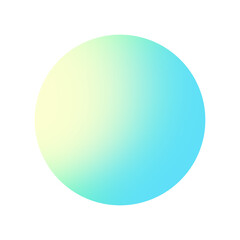 Green and blue gradient circle element