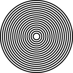 Circle filled with dense, tightly packed abstract lines and contour shapes creating a heavy, textured surface pattern.