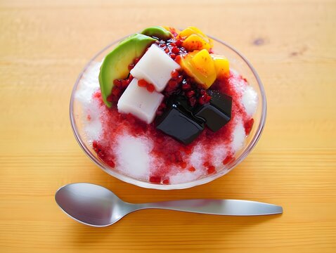 Es Buah: Vibrant Indonesian Dessert with Assorted Fresh Fruits