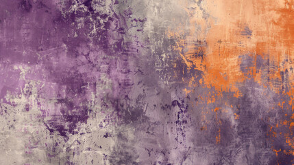 Obraz premium Purple and Orange Grunge Textured Background, Generative AI Illustration