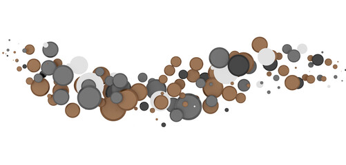  Colorful confetti on white background